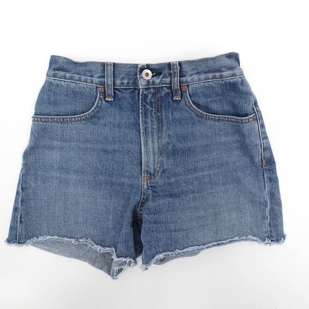 Rag & Bone Shorts Womens 24 Blue Jean Cutoff Boyfriend Mid Rise Designer